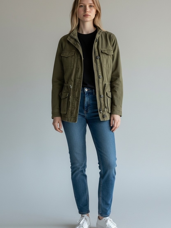 Lucky Brand Jackets & Blazers - Lucky Brand Olive Utility Jacket for Women